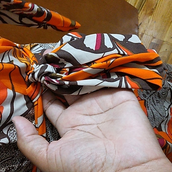 Tropical Leaf Print Maxi Dress - Picture 6 of 8